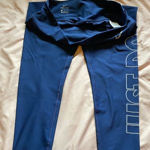 Blue and gray Nike dry fit leggings Size XL